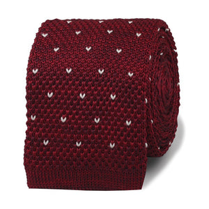 Augustus Caesar Maroon Knitted Tie