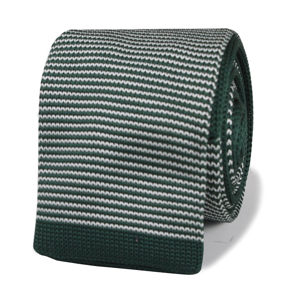 Mr Davis Green Knitted Tie