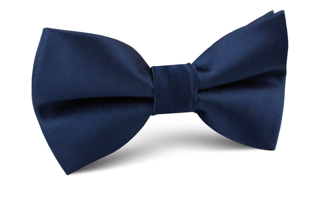 Admiral Navy Blue Satin Bow Tie md_otaa