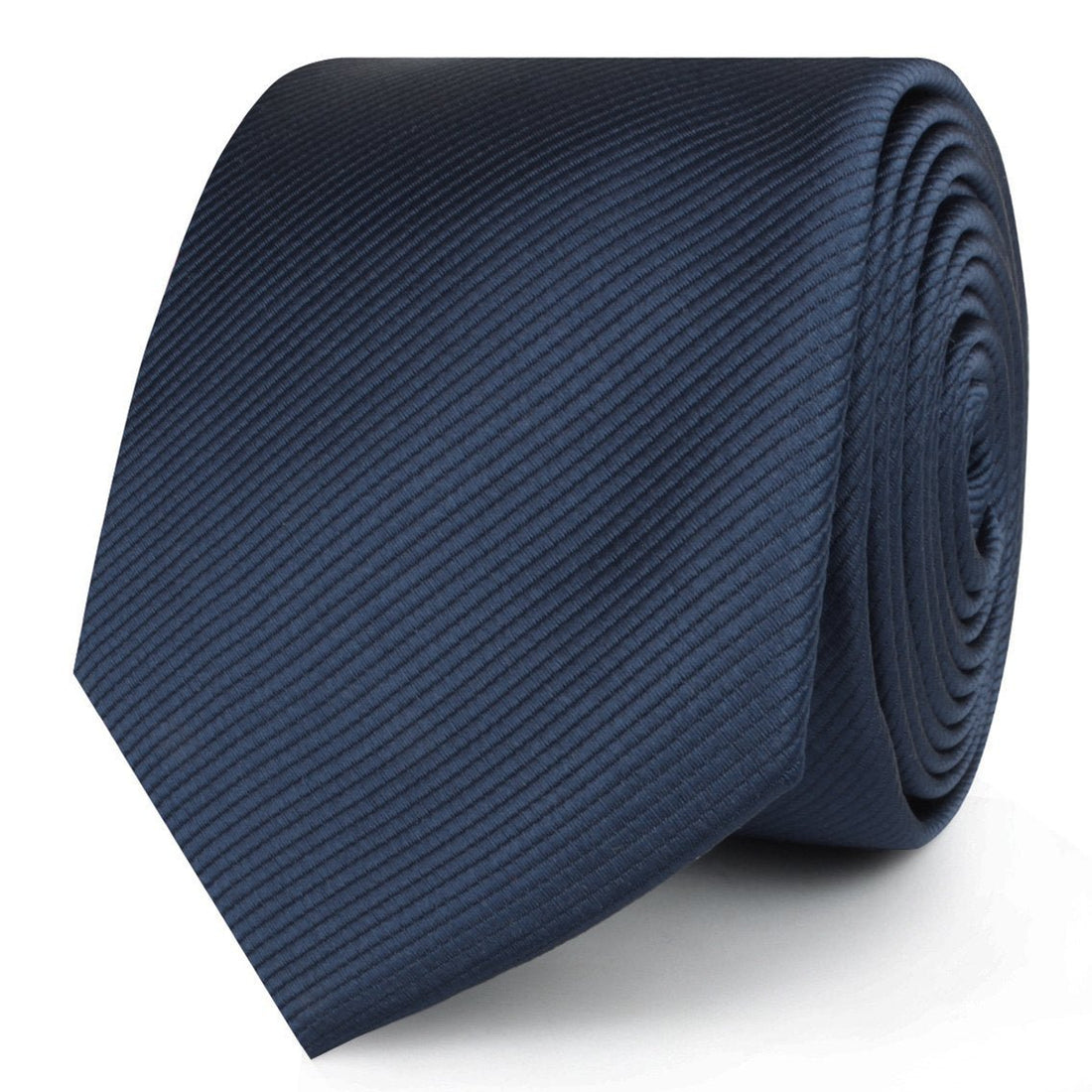 Admiral Navy Blue Twill Skinny Ties