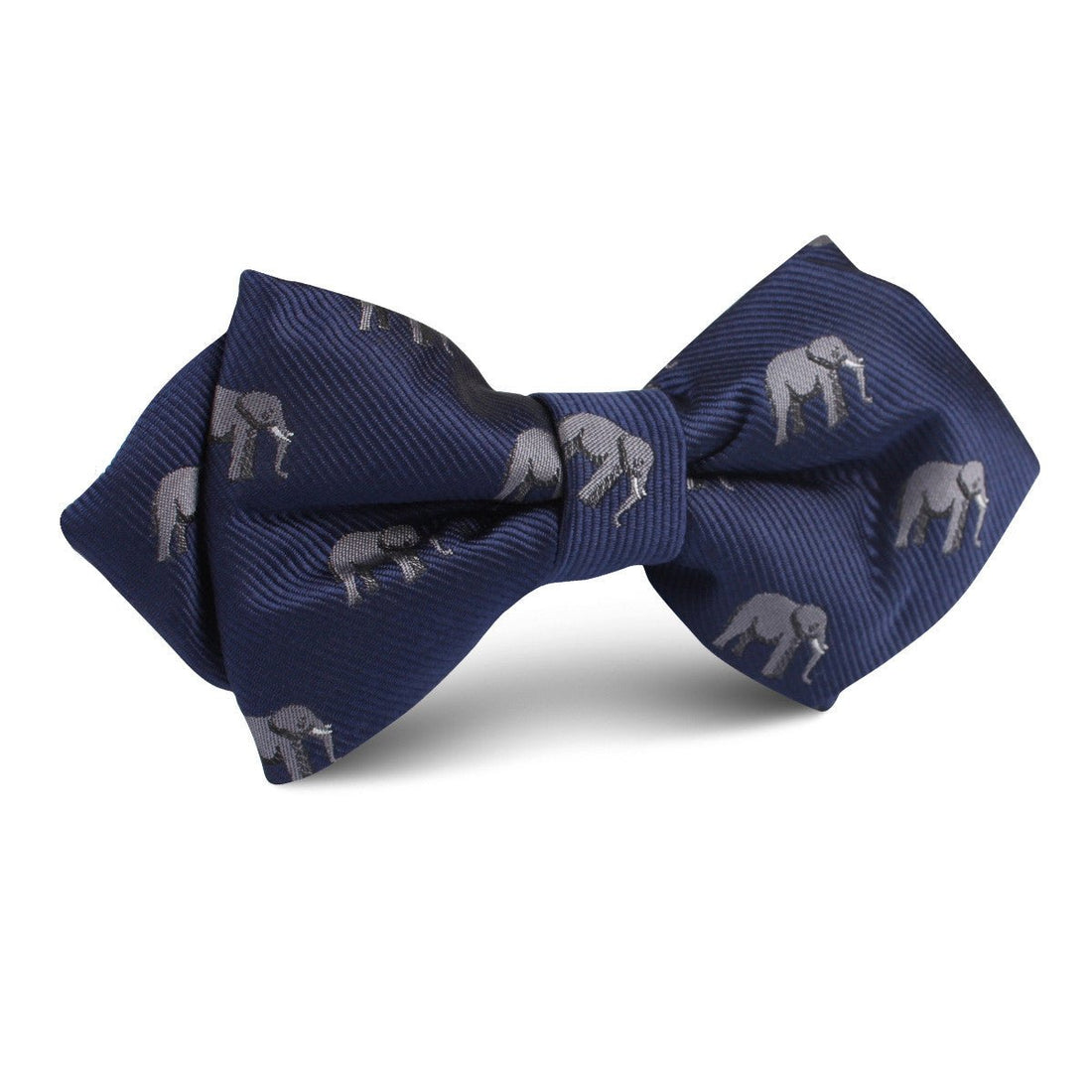 African Forest Elephant Diamond Bow Tie