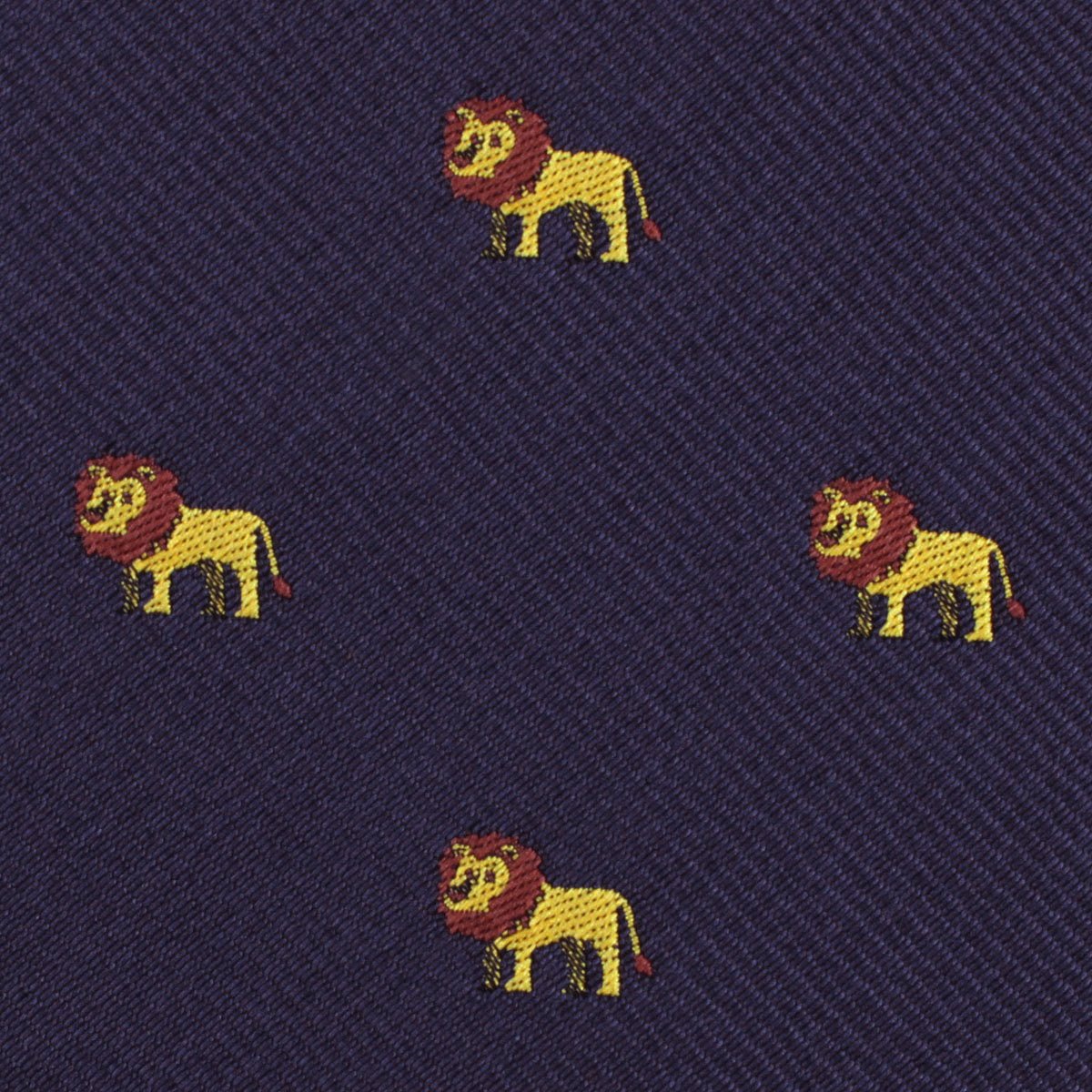 African Lion Fabric Self Bowtie