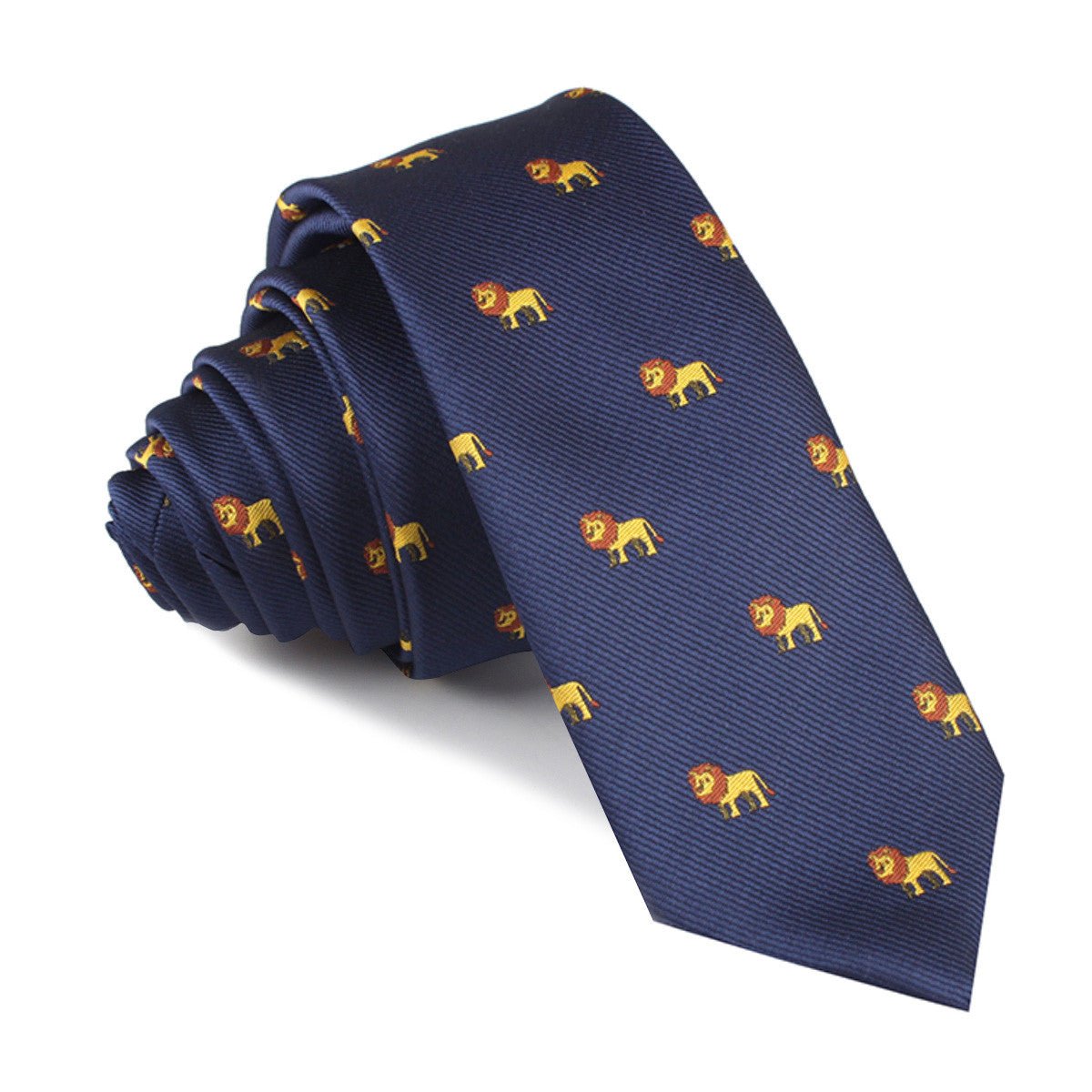 African Lion Skinny Tie