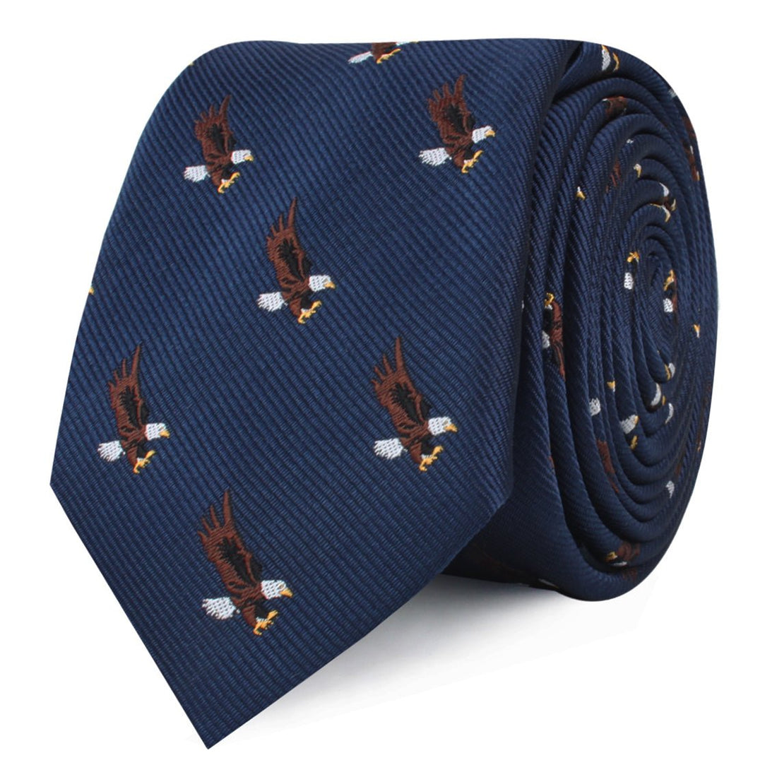 African Martial Eagle Skinny Ties