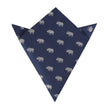 African Rhino Pocket Square