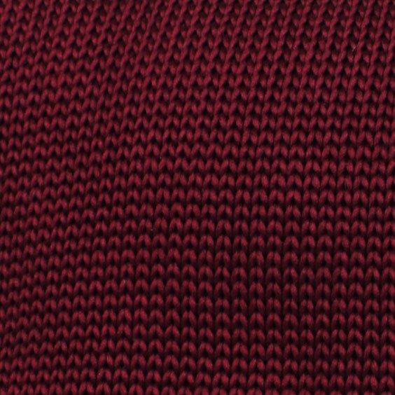 Aisling Burgundy Knitted Tie Fabric