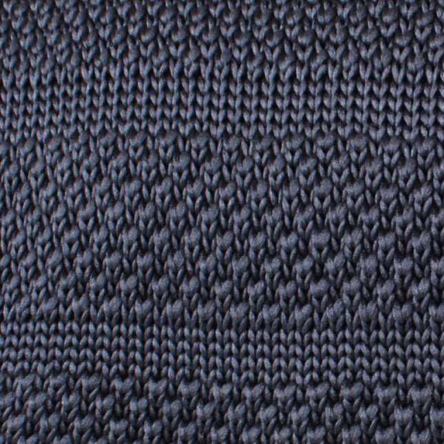 Alaskan Grey Knitted Tie Fabric