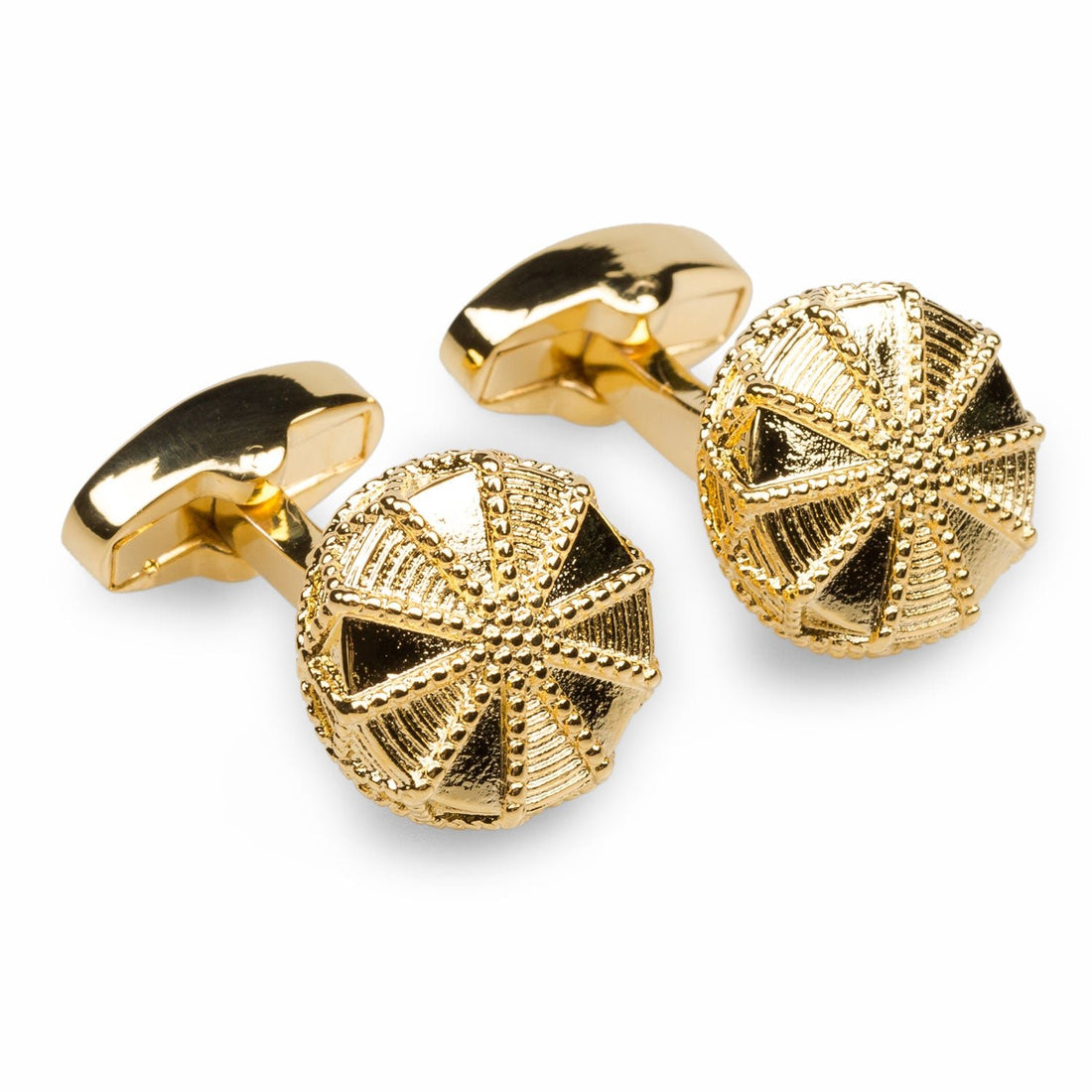 Einstein Gold Mens Cufflinks