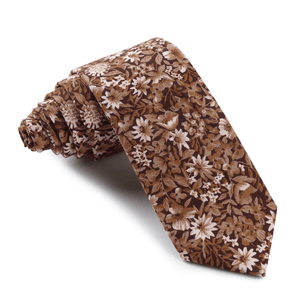 Alicante Autumn Floral Skinny Tie