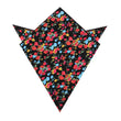 Amaryllis Black Liberty Floral Pocket Square