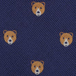 American Brown Bear Fabric Mens Diamond Bowtie