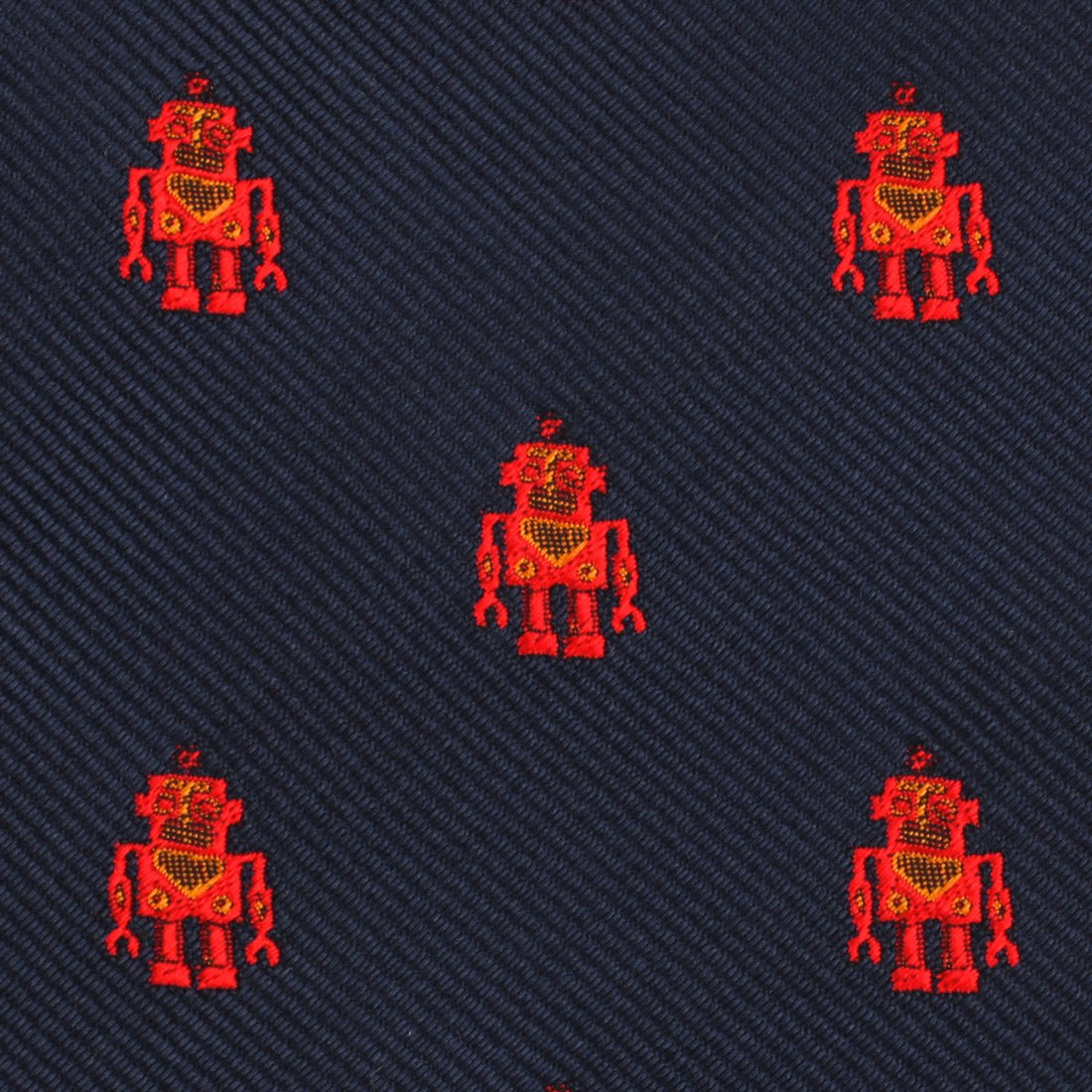 Angry Robot Necktie Fabric