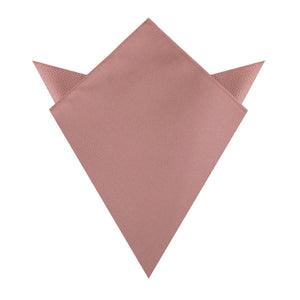 Antique Dusty Rose Weave Pocket Square