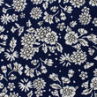 Aomori Navy Blue White Floral Kids Bow Tie Fabric