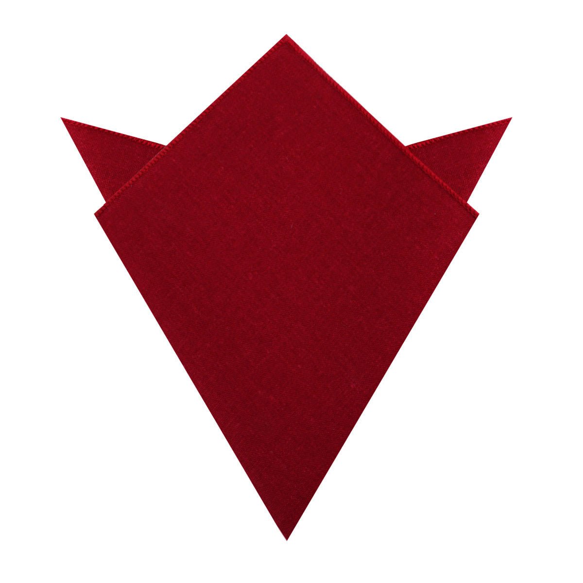 Apple Maroon Linen Pocket Square