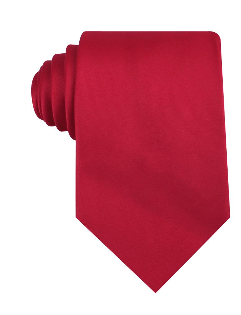 Apple Maroon Satin Necktie