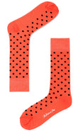 Apricot Peach Dot Socks