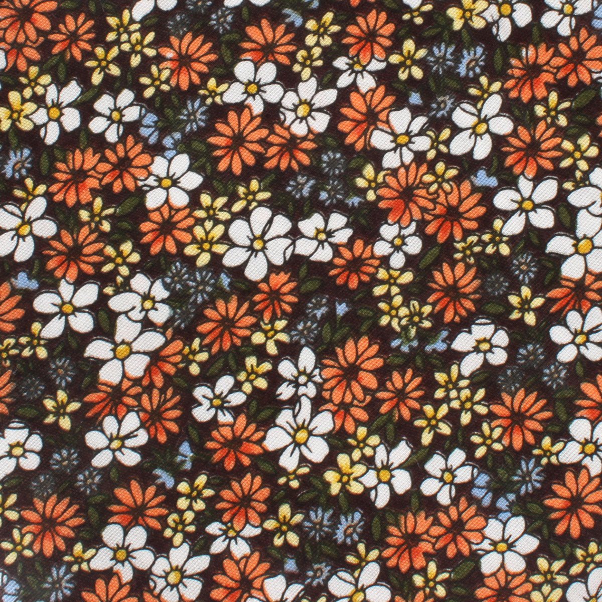 Arancia Bruciata Floral Necktie Fabric