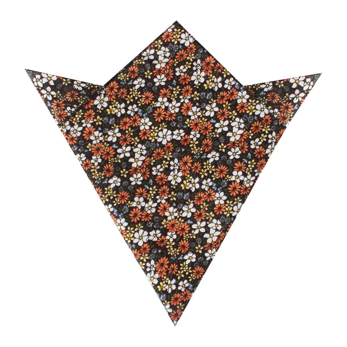 Arancia Bruciata Floral Pocket Square