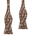 Arancia Bruciata Floral Self Bow Tie