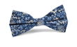 Arctic Azure Floral Bow Tie