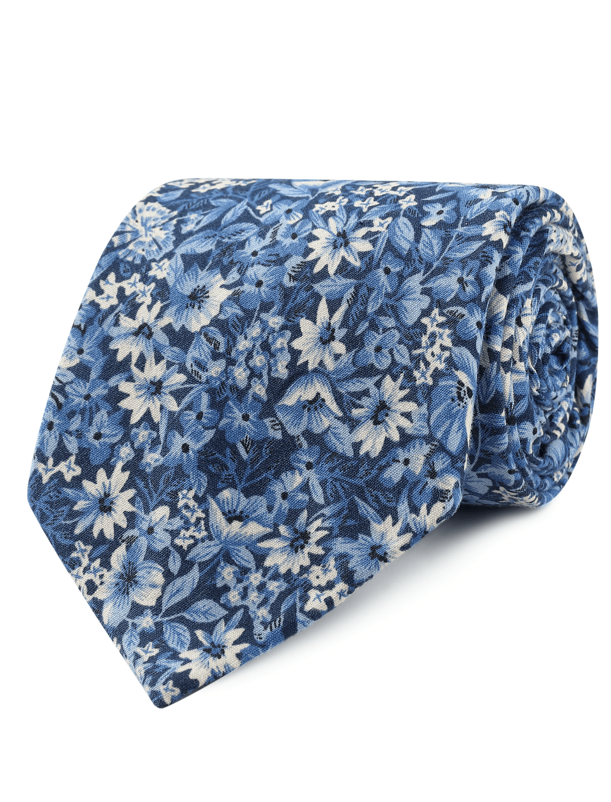 Arctic Azure Floral Tie 2