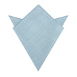 Argentinian Ice Blue Linen Pocket Square