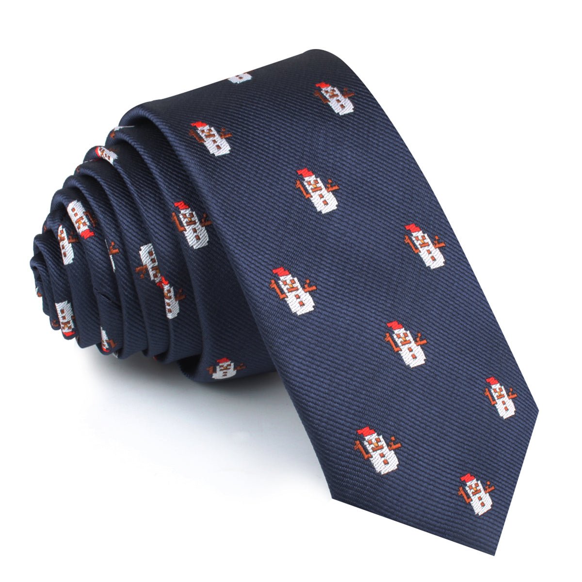 Argentinian Snowman Skinny Tie