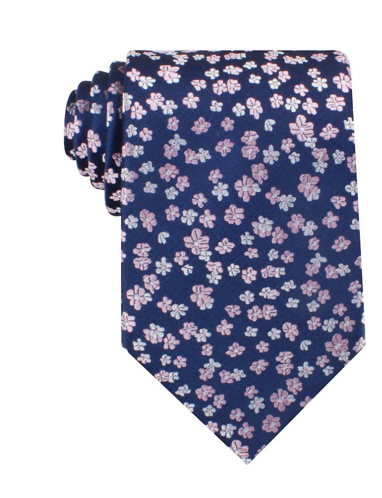 Aster Amellus Lilac Floral Necktie