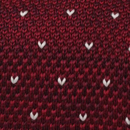 Augustus Caesar Maroon Knitted Tie Fabric