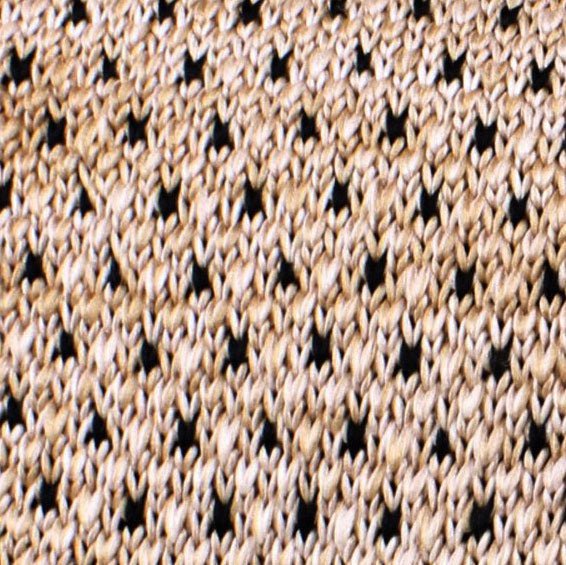 Aukai Polka Dot Knitted Tie Fabric