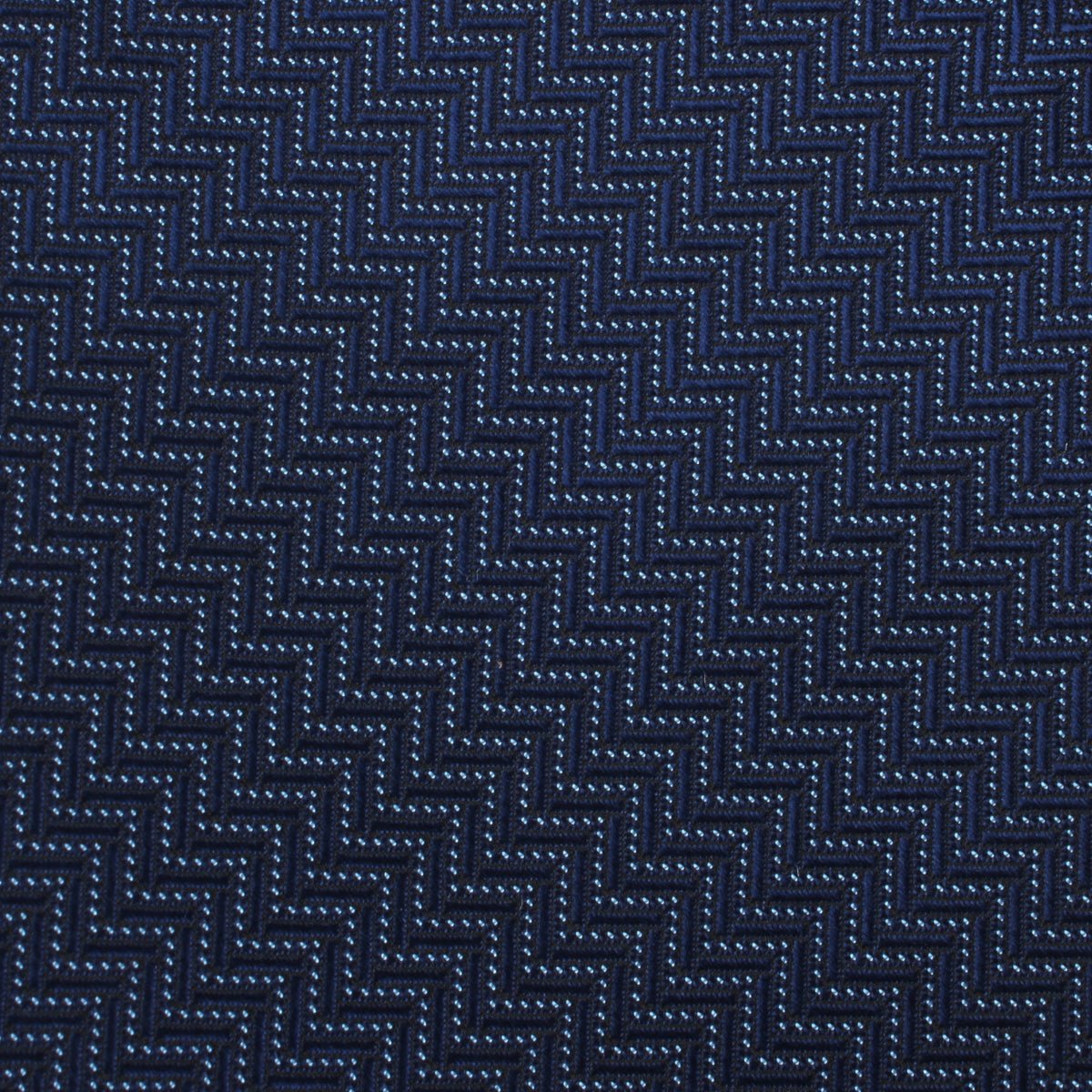 Aztec Blue Herringbone Bow Tie Fabric