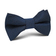 Aztec Blue Herringbone Kids Bow Tie