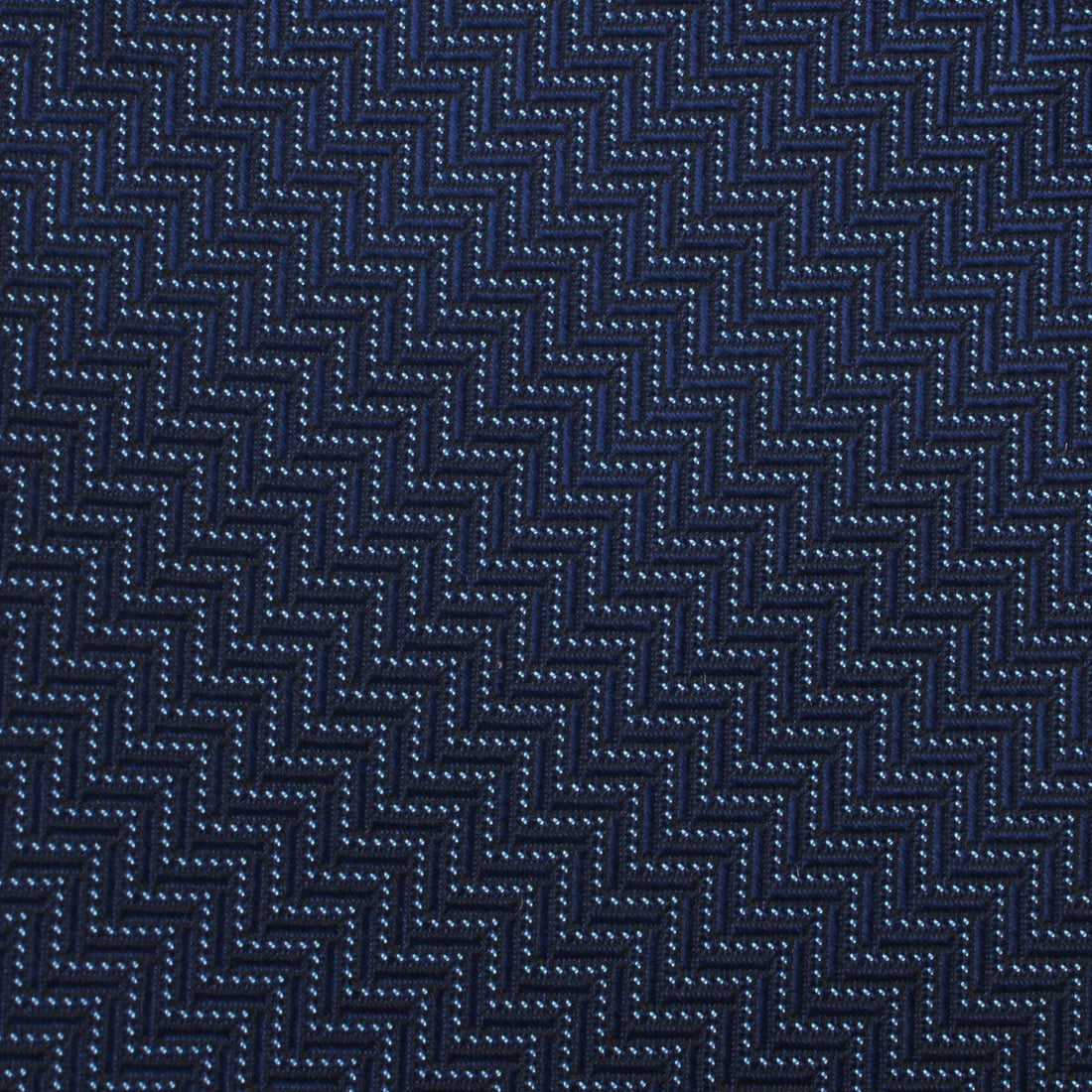 Aztec Blue Herringbone Kids Bow Tie Fabric