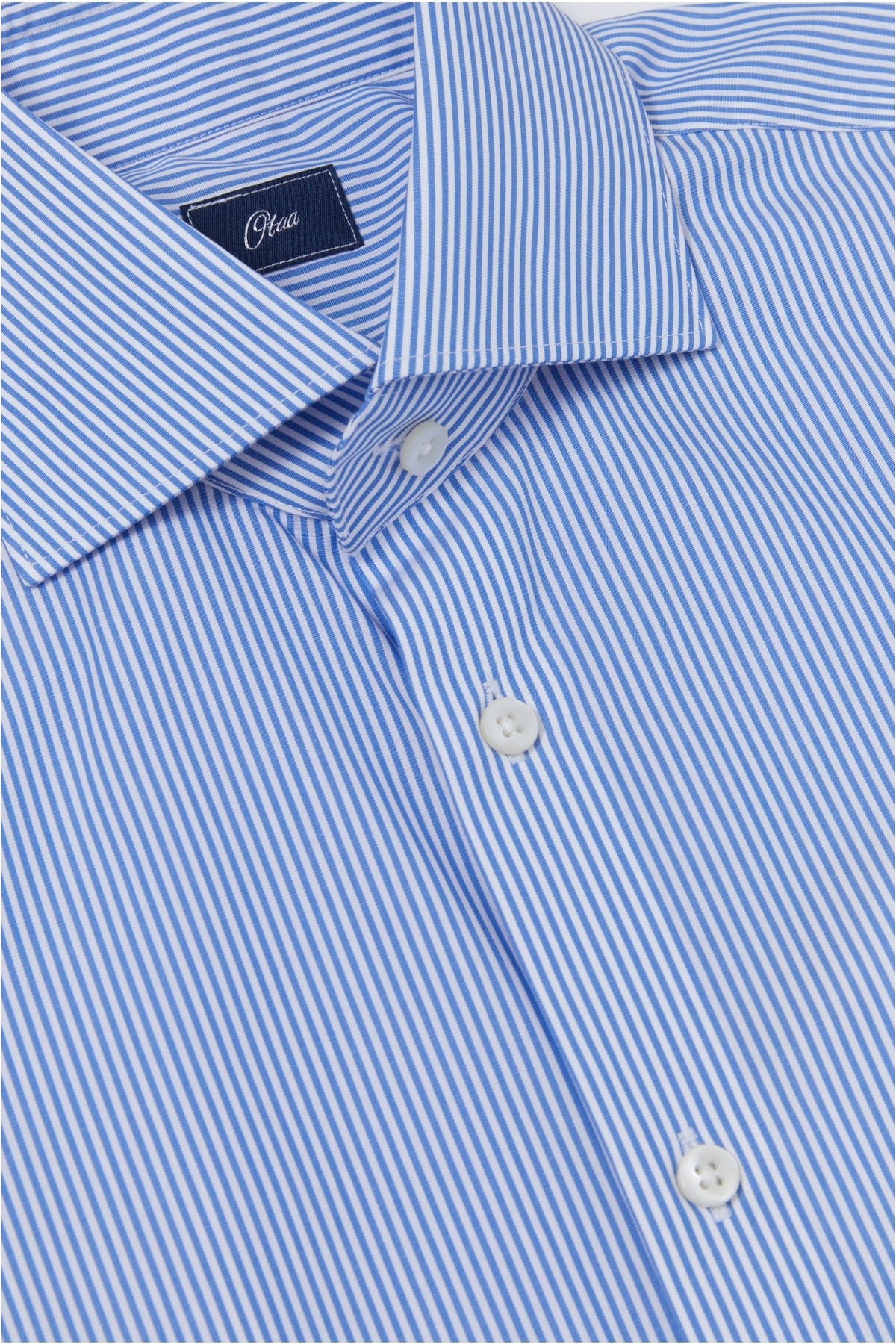 Bachman Blue Stripe Poplin Easy Care Shirt