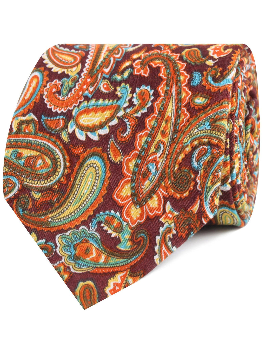 Baku Paisley Orange Necktie