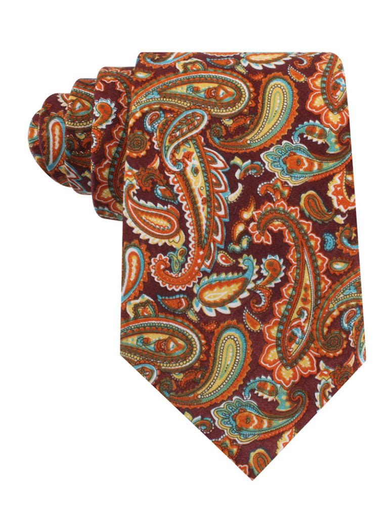 Baku Paisley Orange Tie