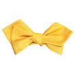 Banana Yellow Self Tie Diamond Tip Bow Tie 2