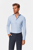 Bateman Blue Weave Dobby Non-Iron Shirt