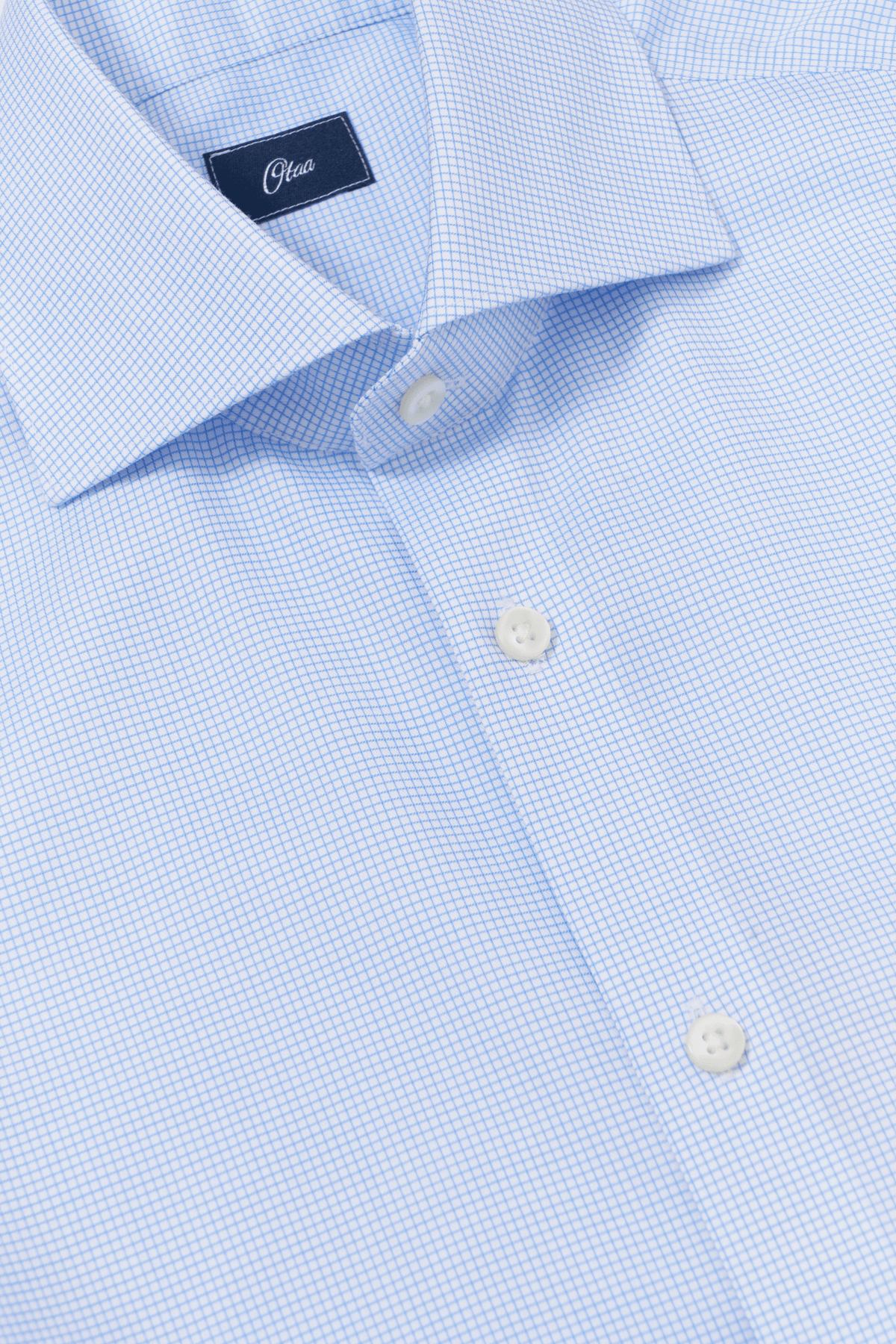 Bateman Blue Weave Dobby Non-Iron Shirt