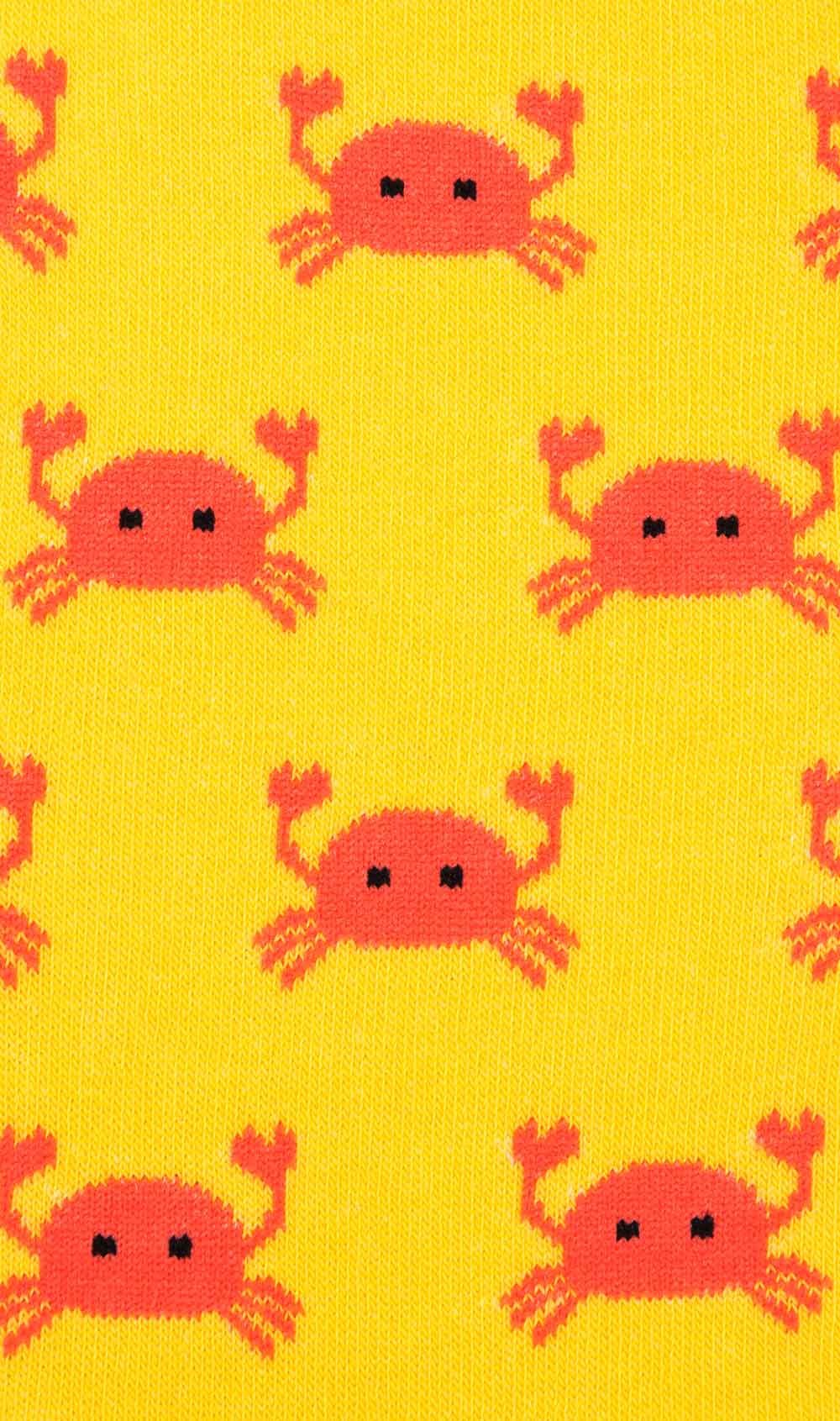 Beach Sand Crab Socks Fabric