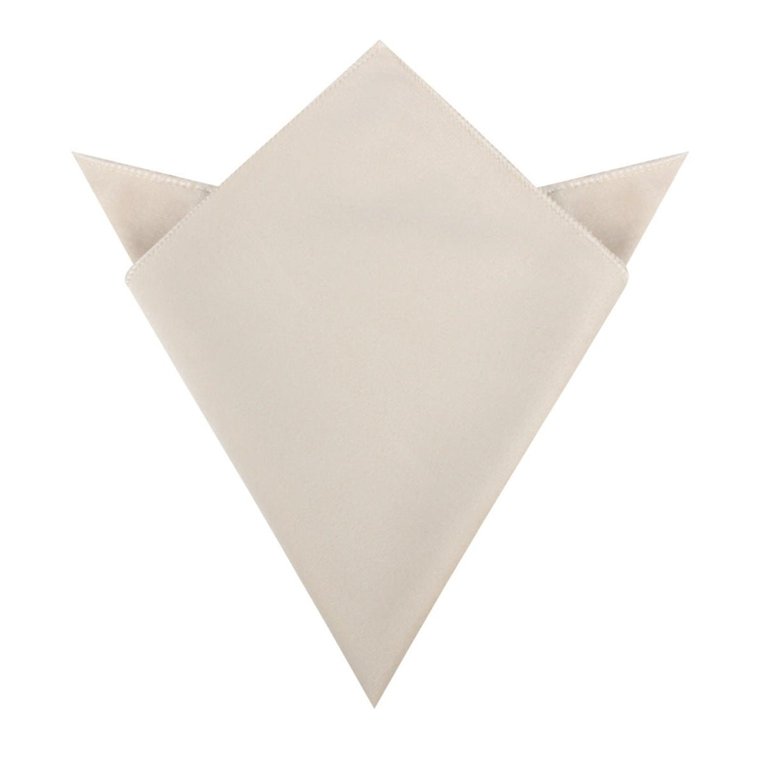 Beige Velvet Pocket Square