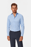 Belfort Blue Dobby Non-Iron Shirt