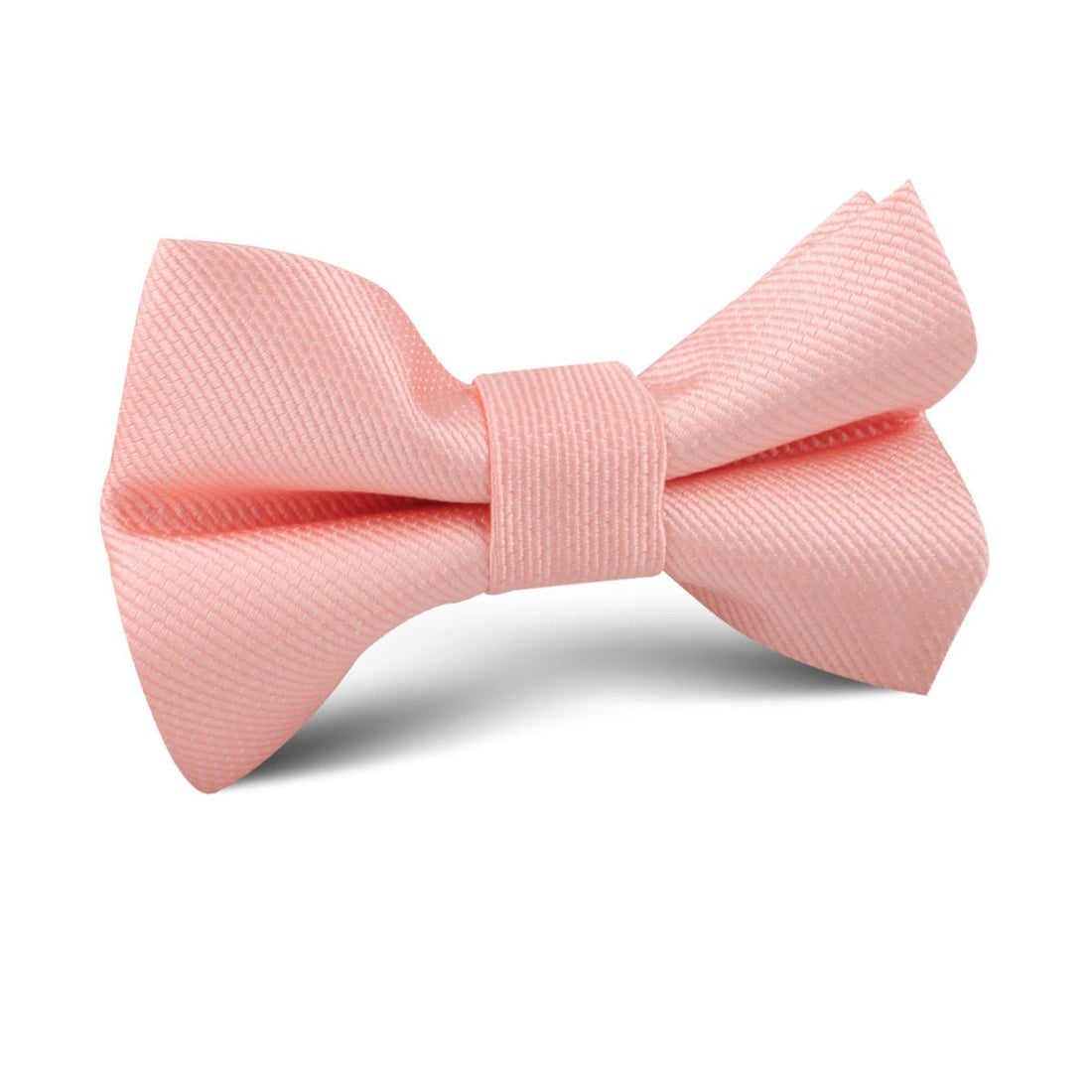 Bellini Peach Weave Kids Bow Tie