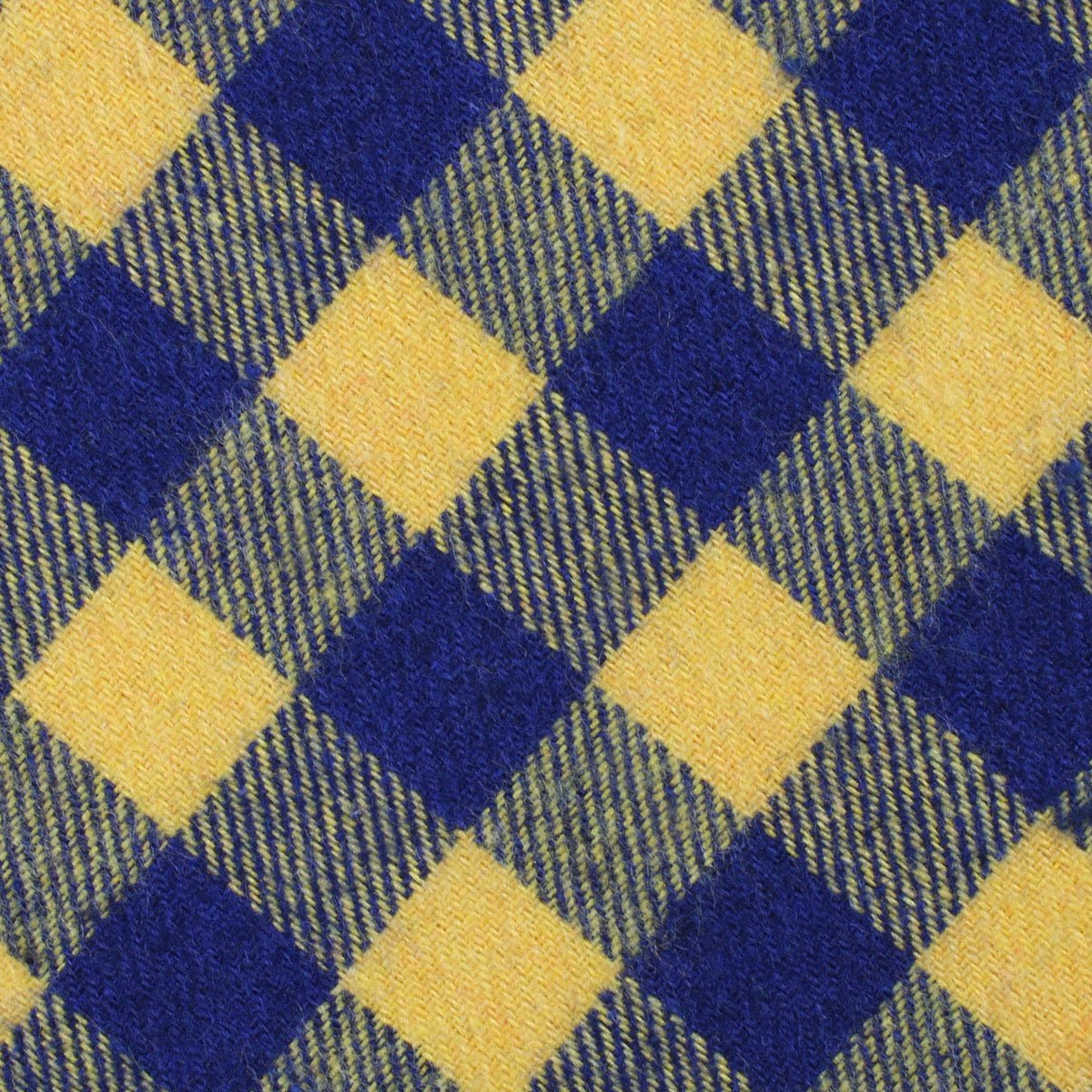 Bert Yellow Gingham Fabric Self Bowtie