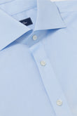 Beverly Blue Oxford Easy Care French Cuff Shirt