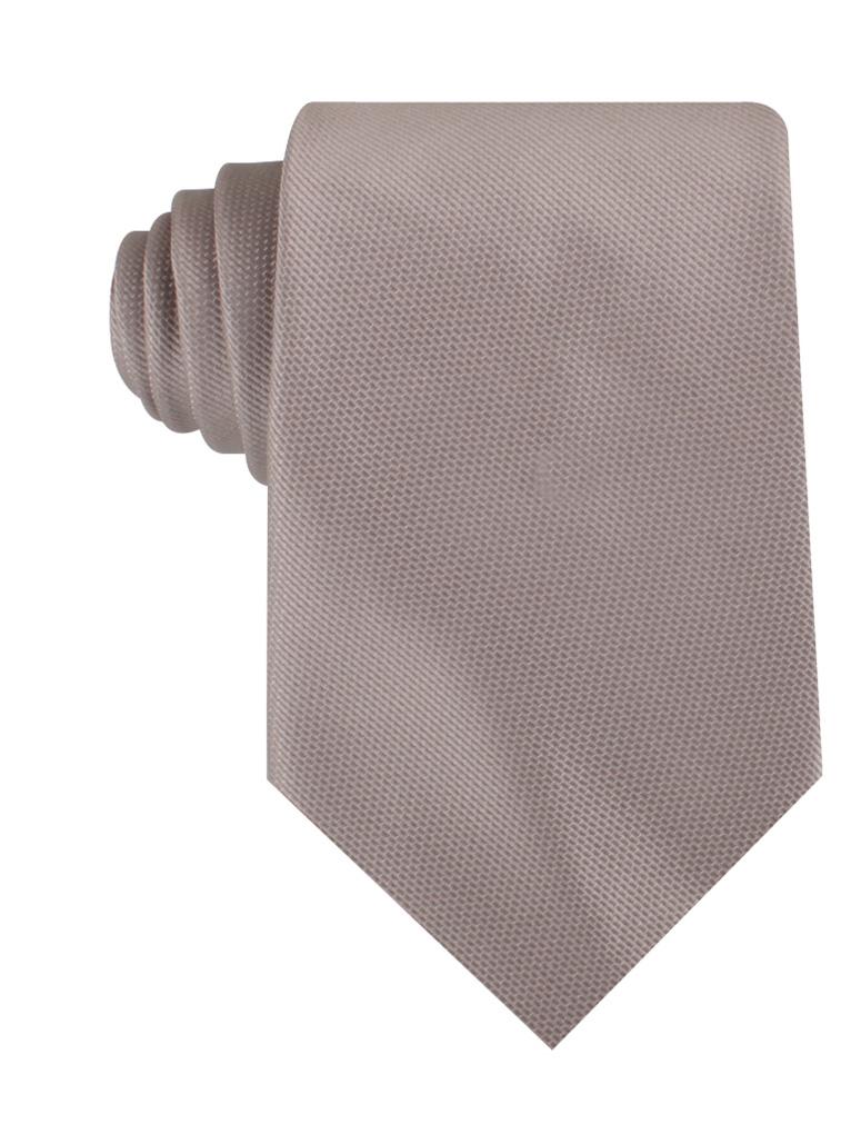 Biscotti Grey Weave Necktie