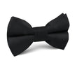 Black Diagonal Herringbone Kids Bow Tie