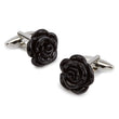 Black Rose Metal Cufflinks