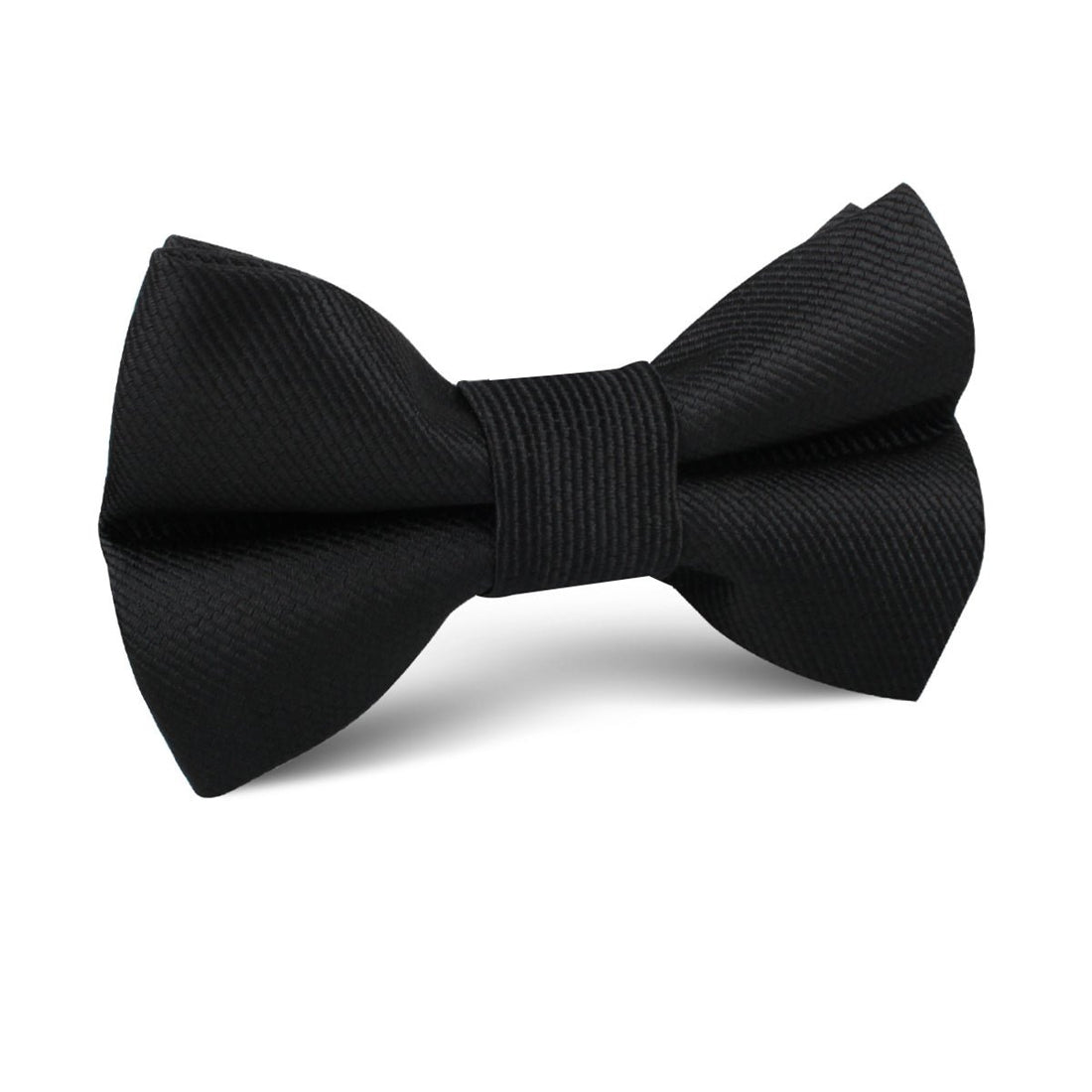 Black Weave Kids Bow Tie